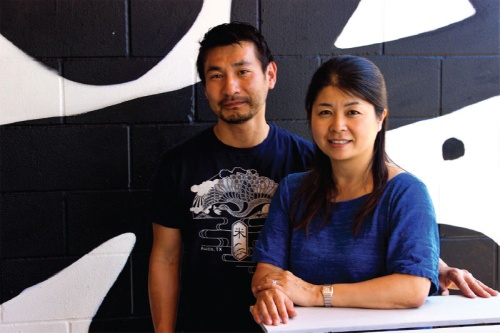 Takehiro and Kayo Asazu opened Komu00e9 in 2011 after they met in Austin in the 1990s. 