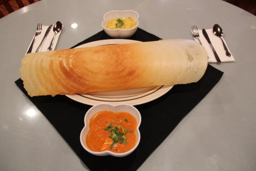 Curry Bliss in Richardson serves vegetarian Indian cuisine, including Masala Dosa. 