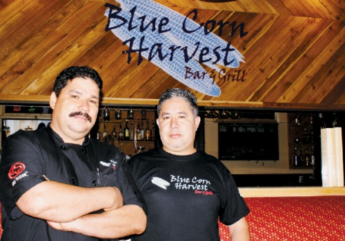 Santos Garcia (left) and Carlos Manzano opened the Blue Corn Harvest restaurant in Georgetown in November 2017. 