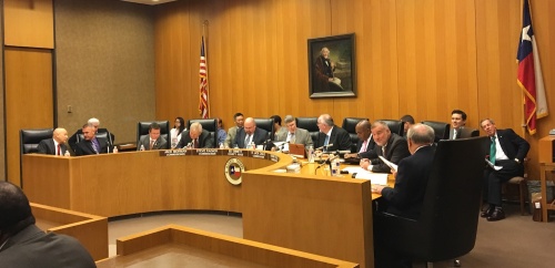 Harris County Commissioners Court meets on the ninth floor at 1001 Preston St., Houston.