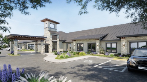 The new 58,000-square-foot facility has 104 beds, including a 70-bed skilled nursing facility, an 18-bed assisted living center and a 16-bed secured memory care unit. 