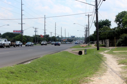 Field work is underway on North Lamar Boulevard before design begins on projects being funded by the 2016 Mobility Bond.