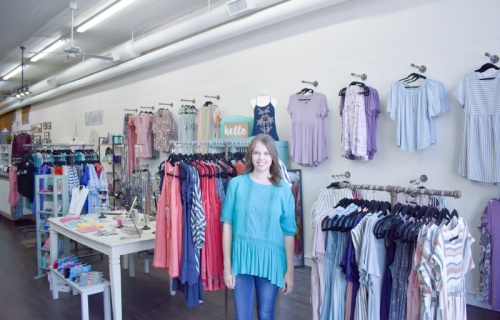 Meagan Wauters operates her business, Lylau2019s: Clothing, Decor & More, in downtown Plano.