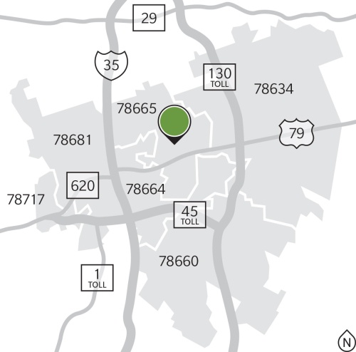 Chandler Creek is a large community located between I-35 and SH 130 in northeast Round Rock. The neighborhood offers a master-planned community lifestyle nestled along a greenbelt in an area of acclaimed schools.n
