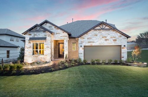 A product from Scott Felder Homes is pictured, and the builder will be featured in the  first round of 650 single-family residences within the Veramendi master-planned community.
