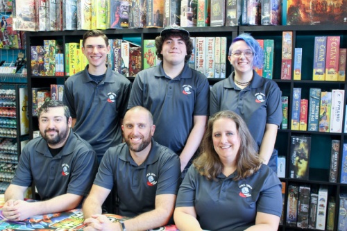 Brian McMeans (lower center) and his wife, Laura, (lower right) opened Space Cadets Gaming Gaming in November 2016 in Oak Ridge North. 