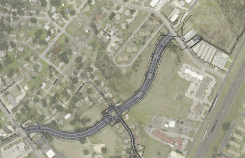 Construction will extend Rivery Boulevard from its north terminus at Williams Drive to a new intersection with Northwest Boulevard, with the new roadway segment including four lanes with a divided median as well as a traffic circle at the intersection of Park Lane, according to the city. 