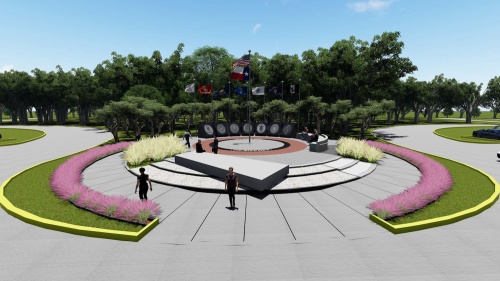A veterans memorial site will be part of the grounds at the new Spring ISD stadium off Cypresswood Drive.