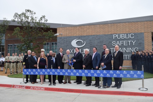 Collin College celebrates the opening of the new Public Safety Training Unit. 