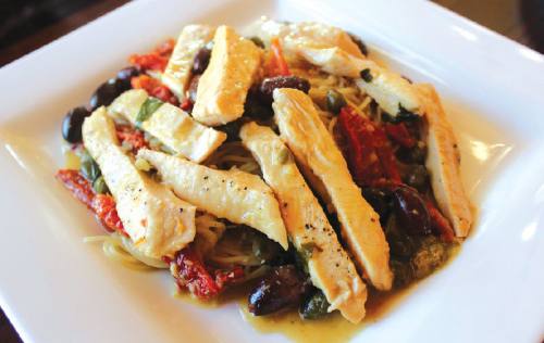 Bella Sera Chicken is a popular dish.