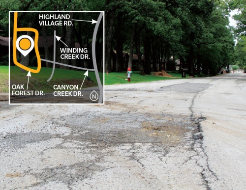 Voters approved a $7.15 million bond in November that will be used to reconstruct streets like Oak Forest Drive.