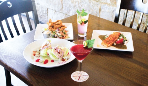 Some Jack Allen's Kitchen dishes include crunchy catfish and slaw, a 'wedgeless' wedge salad, prickly pear mojito, pomegranate and basil martini and crispy salmon. 