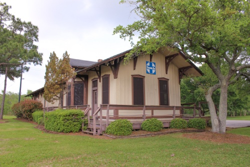 The Gulf, Colorado and Santa Fe Railroad Depot has not been in use since 2008.