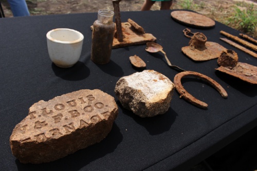 Several artifacts were unearthed when the Sugar Land 95 were discovered last February at Fort Bend ISD's James Reese Career and Technical Education center. 