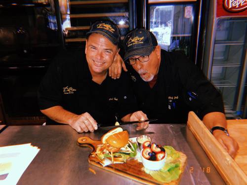 The Eatery at Hodge Podge Lodge opened Sept. 4 under the management of under owner and chef Jeff Angelo (right) with chef Rick Adams.