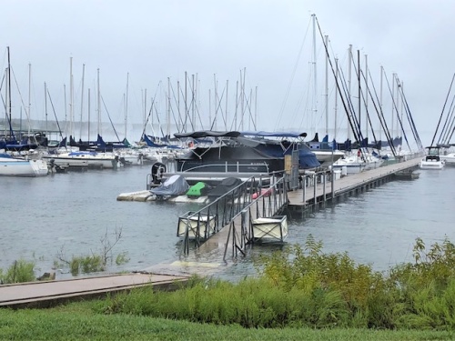 Sail & Ski Yacht Club's marina in Lakeway is preparing for a rapid rise in lake levels.