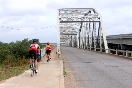 The historic Montopolis steel truss bridge is now closed to vehicular traffic and will be repurposed into a bicycle and pedestrian bridge as part of the US 183 South toll project.