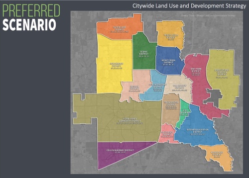 The 2040 comprehensive plan includes a citywide land-use and development strategy, including a preferred scenario. 