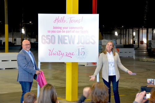 Cindy Monroe, founder and CEO of Thirty-One Gifts, and Lou Fratturo, vice president of operations, talk about the new jobs.