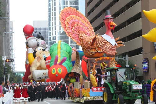 The city of Houston's Thanksgiving Day Parade begins at 9 a.m. 
