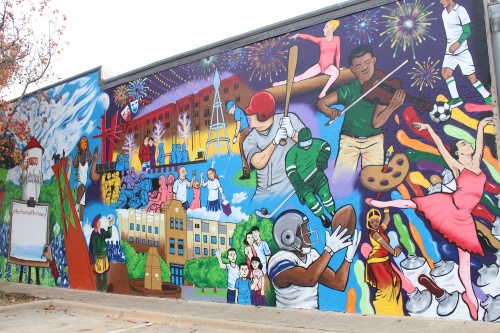 A new mural was unveiled Nov. 30 in downtown Frisco. 