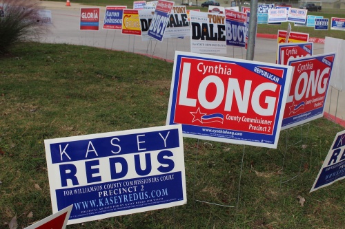 Democrat Kasey Redus is up against Republican incumbent Cynthia Long for Williamson County Commissioner, Precinct 2. 