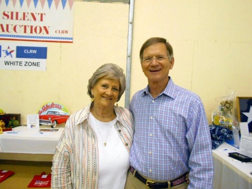 Former Comal County Commissioner Jan Kennady is pictured with U.S. Rep. Lamar Smith, who was presented with the Commissioner Jan Kennady Key to the Courthouse, an honor that recognizes people who have made a difference in Comal County.