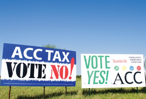 PfISD residents voted on an ACC annexation proposal today.
