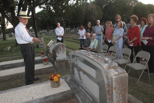 An annual walking tour through the historic Comal Cemetery provides dramatized life accounts by local actors.
