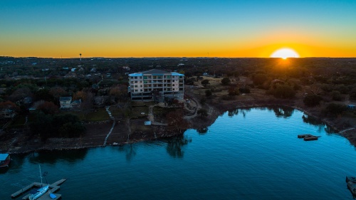 The Hudson on Lake Travis is about two weeks away from completion and is now accepting leases. 