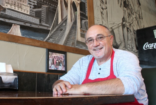 At 14 years old, Jimmy Lusha got his first job at a pizza shop in New York. Now with multiple restaurant locations, he has been making pizza for 45 years.