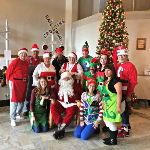 Attendees met Santa and his helpers and enjoyed a train ride at the Galveston Railroad Museum.