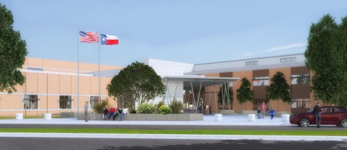 Leander ISD's ninth middle school is set to be located near Glenn High School. This is a rendering of proposed design for the school.