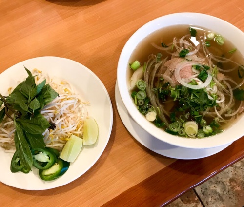 Pho is the eateryu2019s most popular dish.