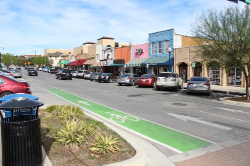 Bike lines such as this one are a significant piece of the San Marcos Transportation Master Plan