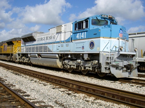 The remains of former President George H.W. Bush will travel from Spring to College Station via Union Pacific's No. 4141 locomotive Dec. 6.