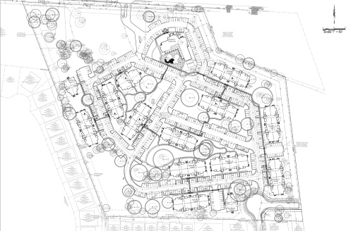 Here is a proposed site plan for the Water Oak Apartments on West Hwy. 29 near Georgetown city limits. 
