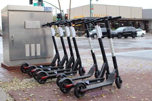 Bird dockless scooters first appeared for rent Nov. 18 in Gilbert.