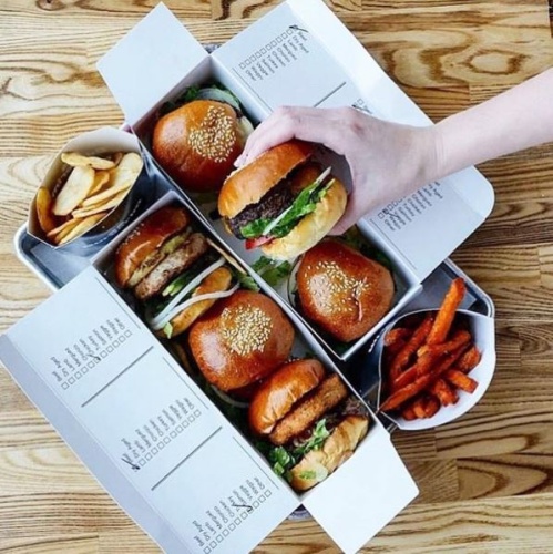 Burgerim offers mini-burgers with different meat and topping options.
