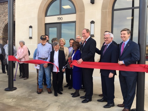 A ribbon cutting ceremony was held for the new Lee Walker Government Center.