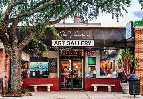 DaVinci Artists Gallery is located on West Main Street in Tomball.