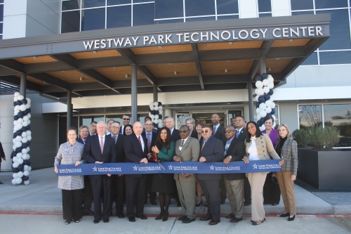 Lone Star College System officials celebrate the grand opening of Westway Park Technology Center on Jan. 11 in Houston. 