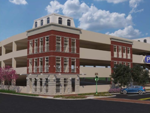 Georgetown officials will develop a four-story parking garage in the city's downtown. 