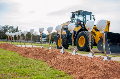 Hill Country Christian School celebrated the groundbreaking Feb. 13 of its new athletic complex.
