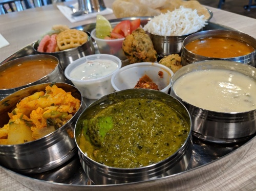 Swad Indian Vegetarian Restaurant opened Feb. 25 in Round Rock. The Indian restaurant serves vegetarian and vegan dishes such as thali, pictured here.