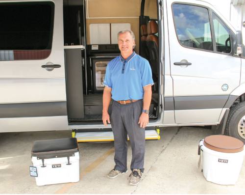 Michael Alpha, general manager of Land Yacht Motor Werks, creates customized luxury vehicles for clients.