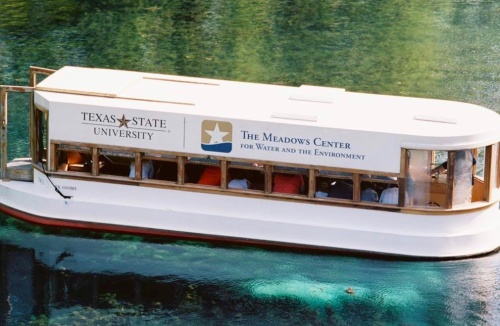 The Meadows Center has five glass-bottom boats, the oldest of which was built in 1945 and the newest in 1978. 