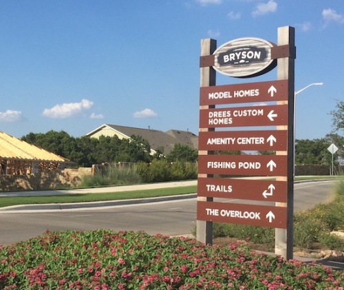 The Bryson subdivision is located east of Toll 183A in Leander.