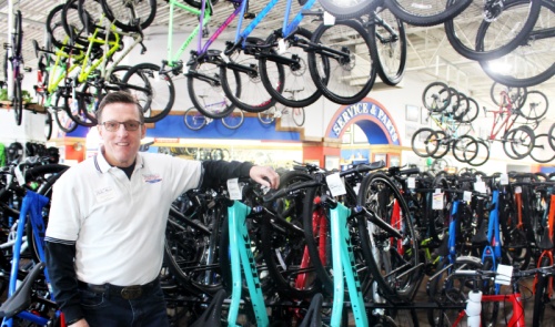 Woody Smith, owner and president of Richardson Bike Mart, joined the business as a bike technician in 1989.