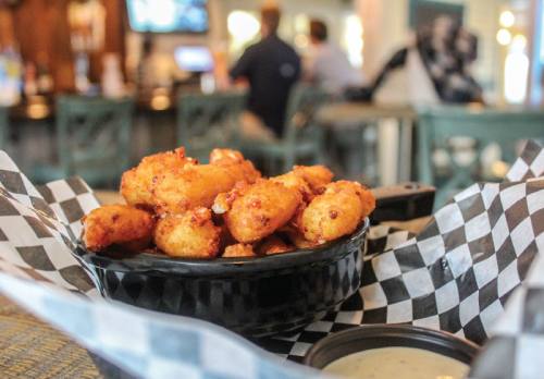 Wisconsin cheese curds come with ranch.